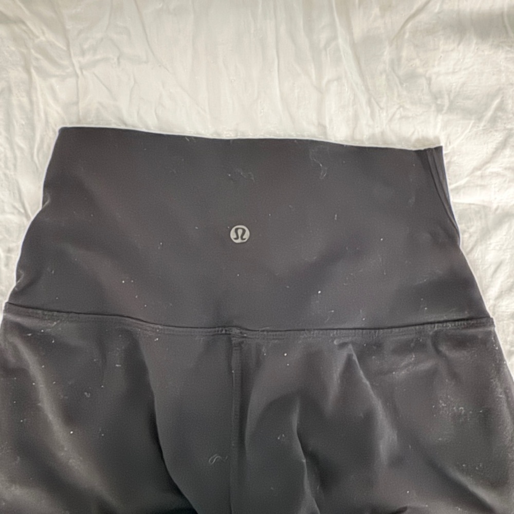 lululemon athletica Black High-Waist Leggings with Logo